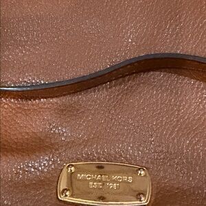 Michael Kors Tan Leather Shoulder Bag with Tassel